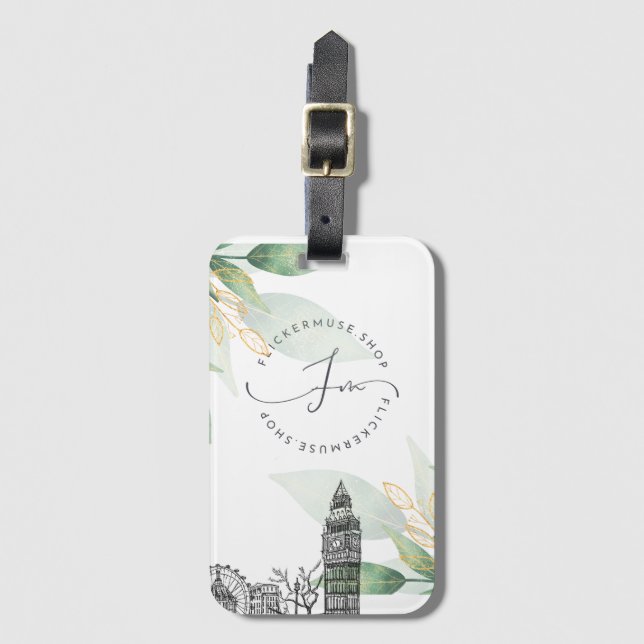 Flickermuse Luggage Tag (Nature) (Front Vertical)
