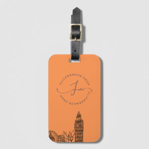Flickermuse Luggage Tag (Orange)