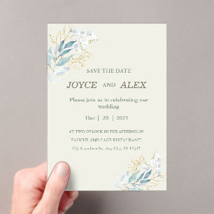 Flickermuse Wedding Acrylic Invitation Card