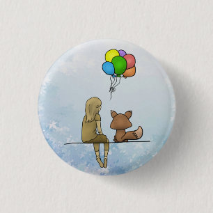 Flieg davon 3 cm round badge