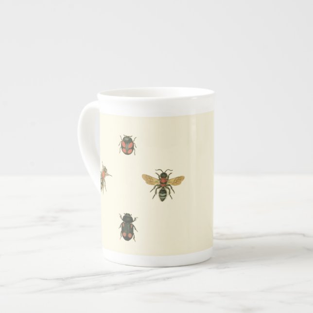 Flies and Beetles by Vision Studio Bone China Mug (Front Left)