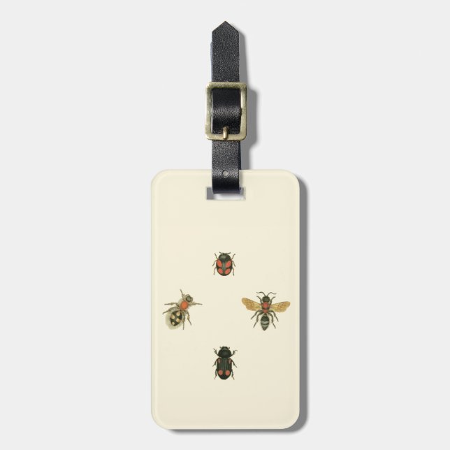 Flies and Beetles by Vision Studio Luggage Tag (Front Vertical)