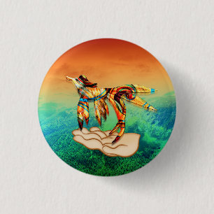 Flight 3 Cm Round Badge
