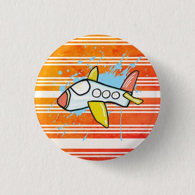 Flight 3 Cm Round Badge (Front)