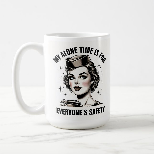 Flight Attendant Alone Time Mug (Left)