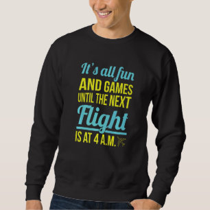 Flight Attendant Aviation For A Flight Attendant Sweatshirt