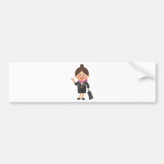 Flight Attendant Bumper Sticker