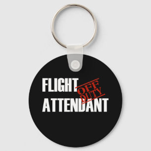 FLIGHT ATTENDANT DARK KEY RING