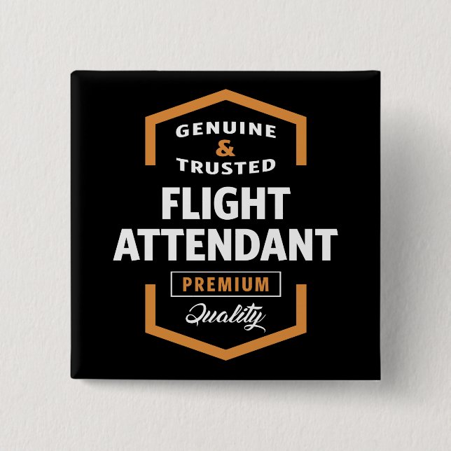 Flight Attendant | Gift Ideas 15 Cm Square Badge (Front)