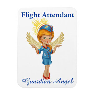 Flight Attendant - Guardian Angel - SRF Magnet