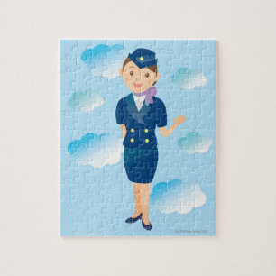 Flight Attendant Jigsaw Puzzle