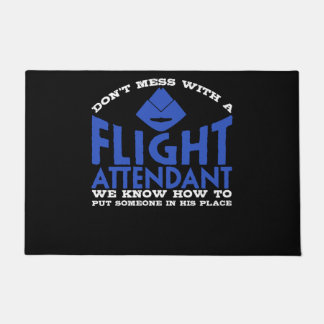 Flight Attendant Joke Air Hostess Stewardess Doormat