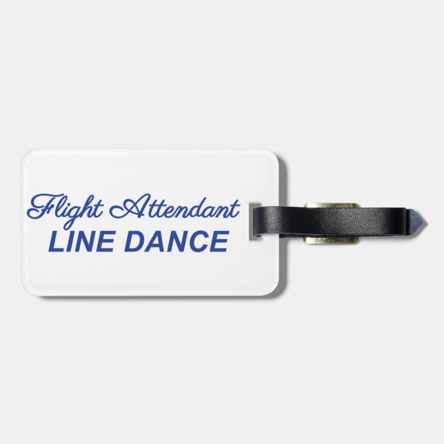 Flight Attendant Luggage Tag (Back Horizontal)