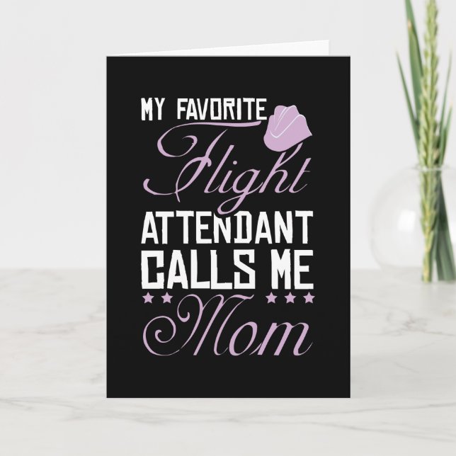 Flight Attendant Mom Card (Front)