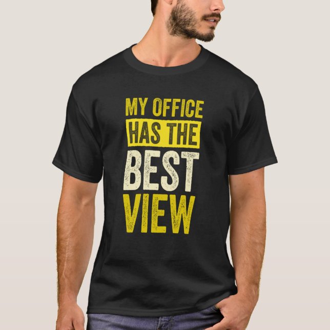 Flight Attendant Pilot My Office Has The Best View T-Shirt (Front)