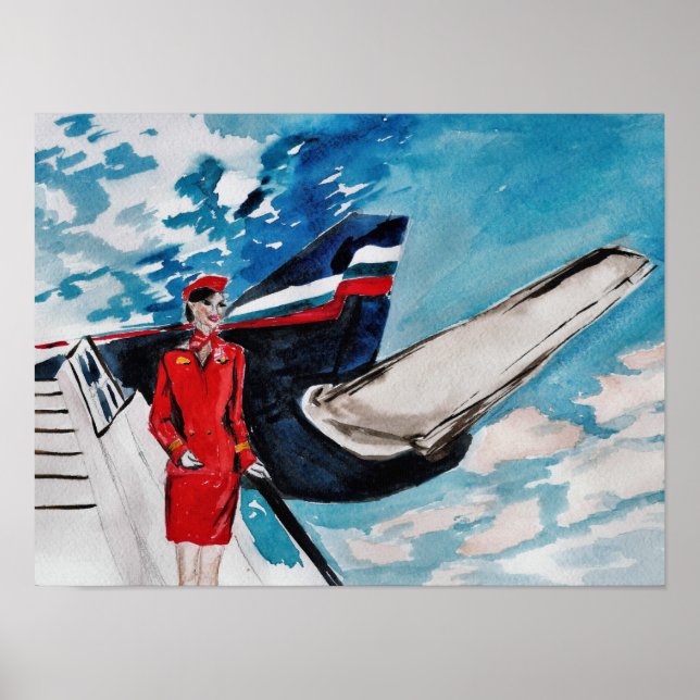 Flight Attendant Poster (Front)
