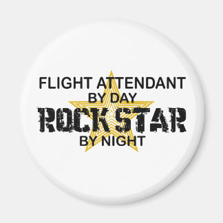Flight Attendant Rock Star Magnet