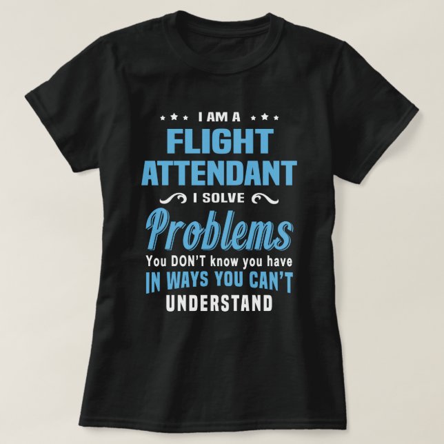 Flight Attendant T-Shirt (Design Front)