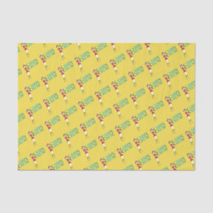 Flight Attendant with Cabin Crew Typography Tissue Paper
