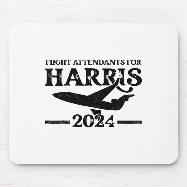 Flight Attendants For Kamala Harris 2024 Election  Mouse Mat (Front)