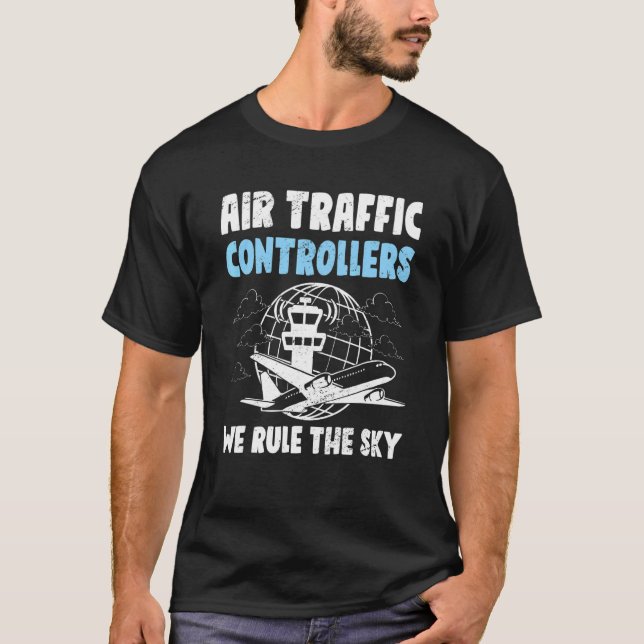Flight Controller Atc Crew Radar Technician Airspa T-Shirt (Front)