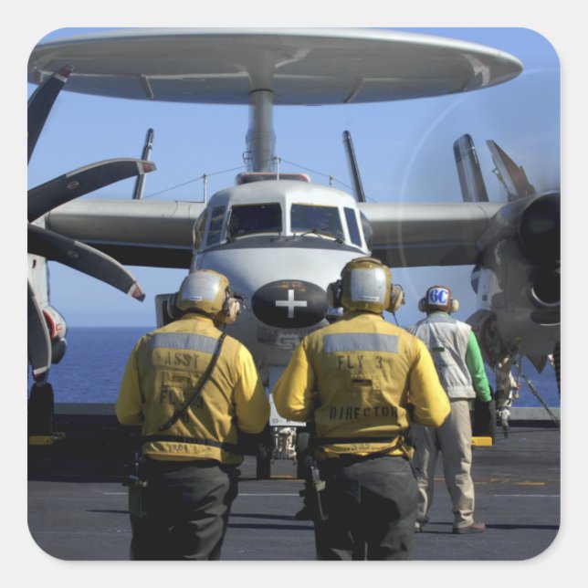 Flight deck directors square sticker (Front)