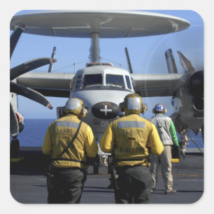 Flight deck directors square sticker