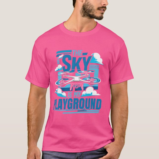 Flight Drone Pilot Aviation T-Shirt (Front)