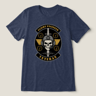 Flight Engineer Veteran Aviation Emblem Tri-Blend Shirt