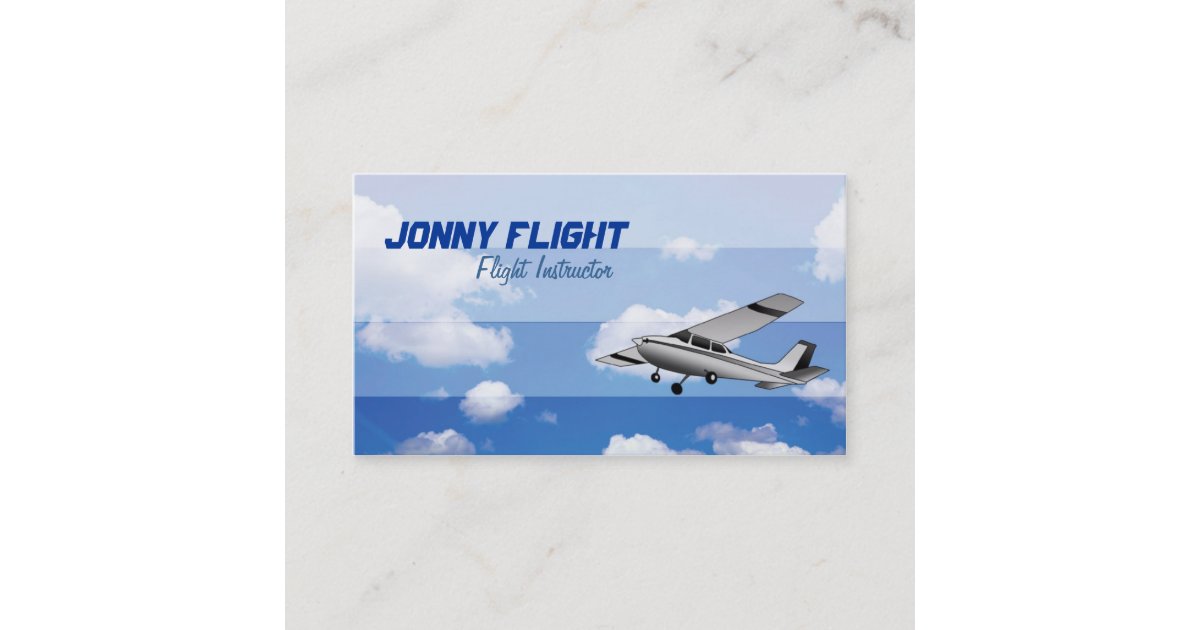 Flight Instructor business cards Zazzle