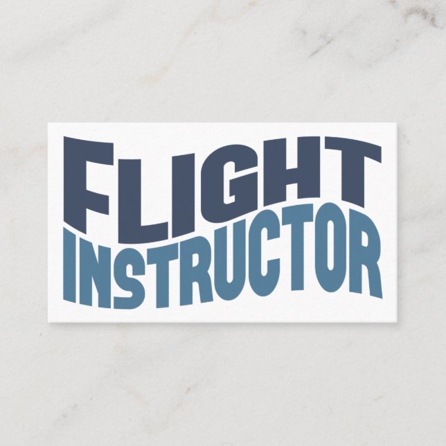 Flight Instructor Business Cards (Front)