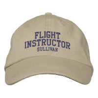 Flight Instructor Pilot Khaki Tan Custom
