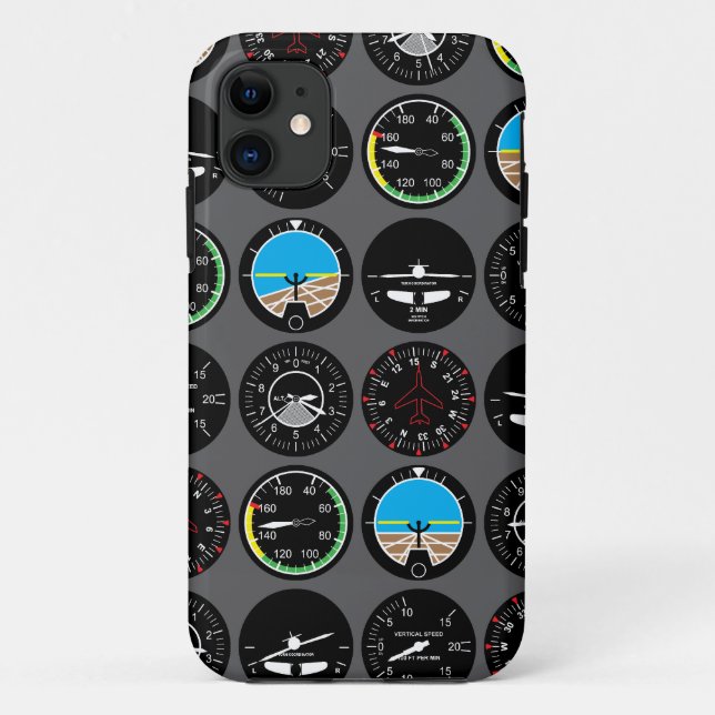 Flight Instruments Case-Mate iPhone Case (Back)