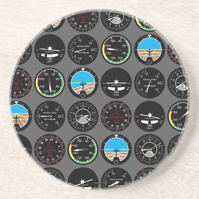 Flight Instruments Coaster (Front)