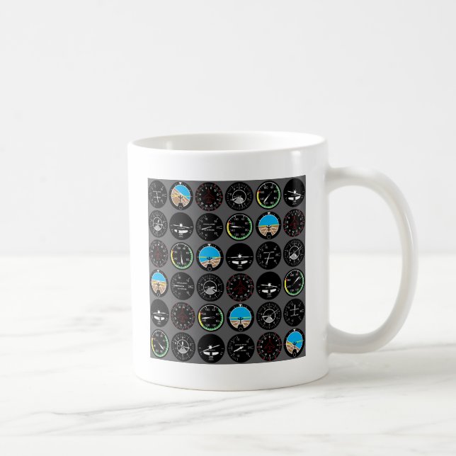 Flight Instruments Coffee Mug (Right)