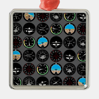 Flight Instruments Metal Tree Decoration