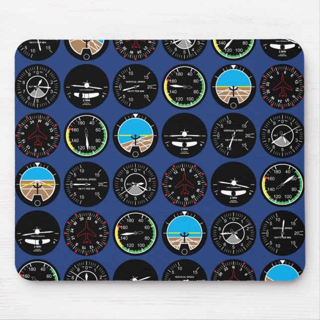 Flight Instruments Mouse Mat (Front)