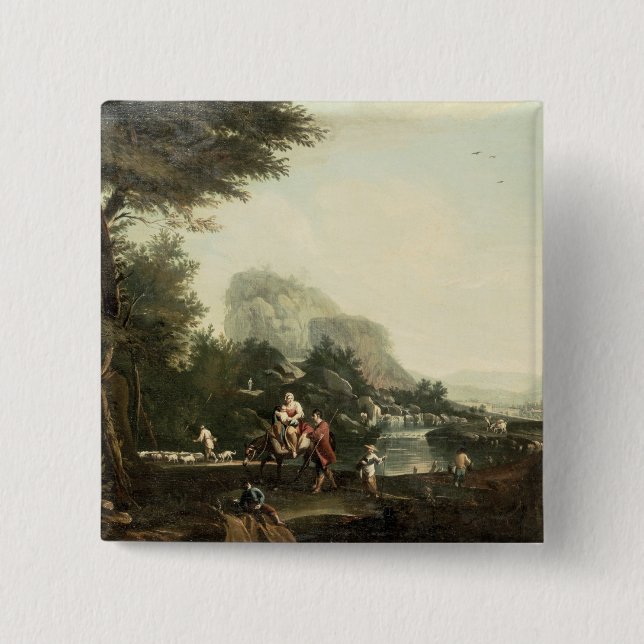 Flight into Egypt 15 Cm Square Badge (Front)