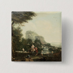 Flight into Egypt 15 Cm Square Badge