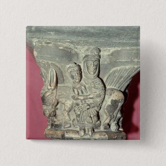 Flight into Egypt Capital 15 Cm Square Badge (Front)