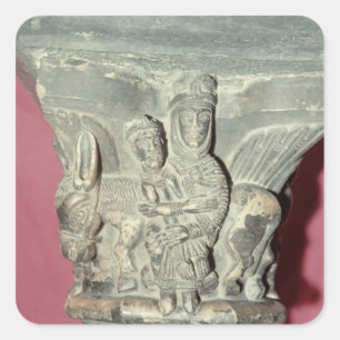 Flight into Egypt Capital Square Sticker