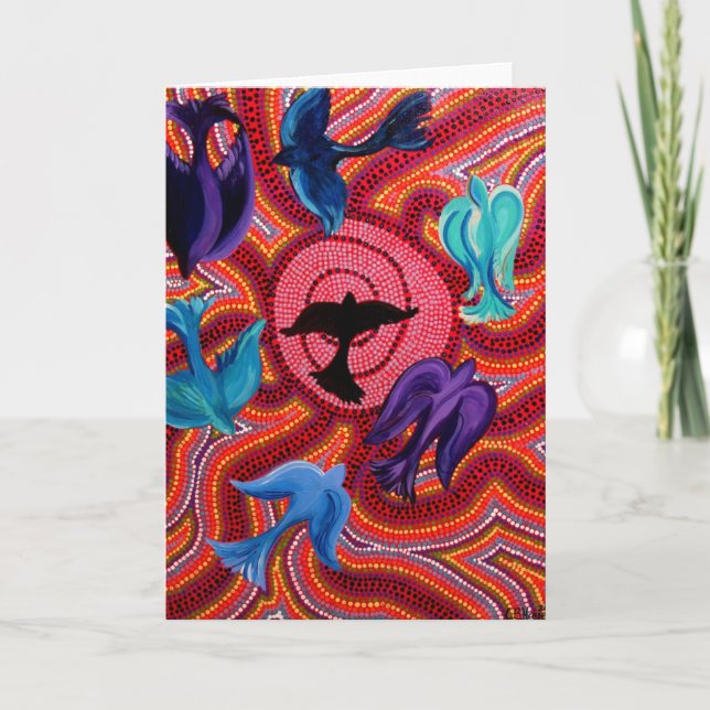 "Flight" note card by CatherineHayesArt (Front)