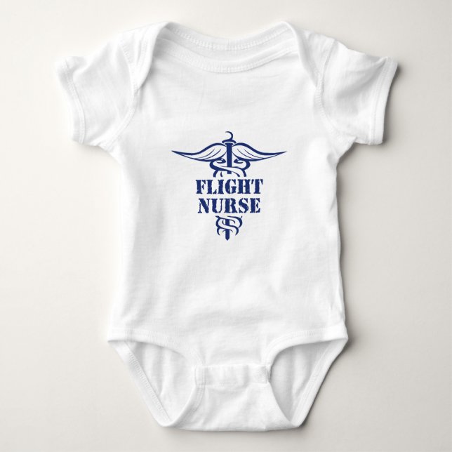 flight nurse baby bodysuit (Front)