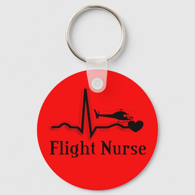 Flight Nurse Gifts Key Ring (Front)