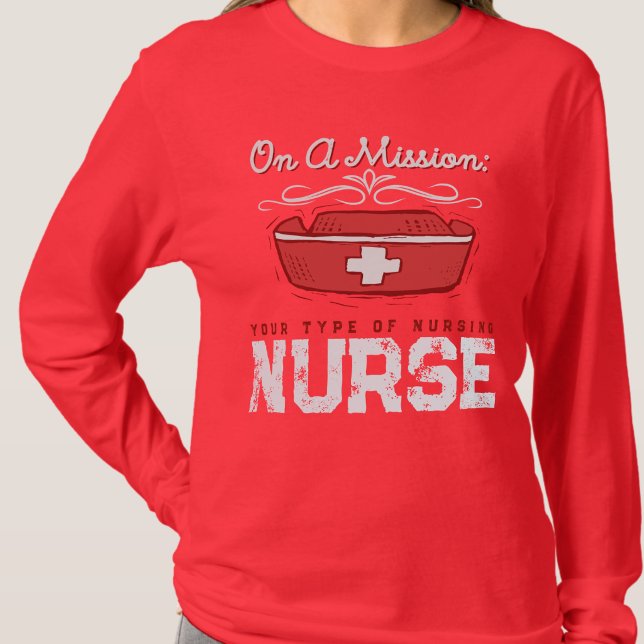 Flight Nurse Profession Nursing Week Red T-Shirt (Creator Uploaded)