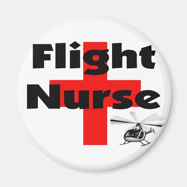 "Flight Nurse" Unique Gift Ideas Magnet (Front)