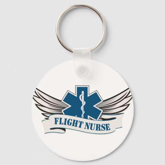 flight nurse wings key ring (Front)