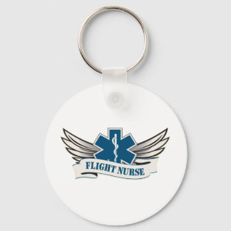 flight nurse wings key ring