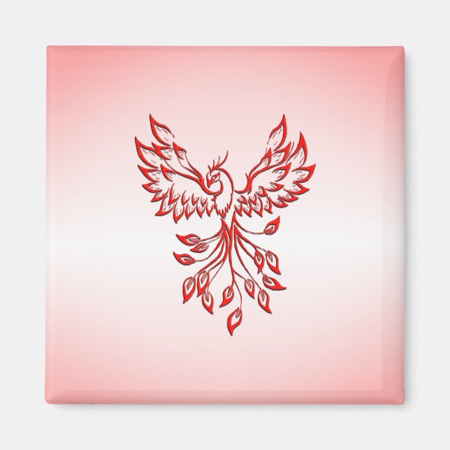 Flight of A Phoenix Red  Magnet (Front)