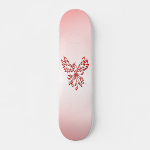 Flight of A Phoenix Red  Skateboard